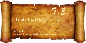 Tisch Euniké névjegykártya